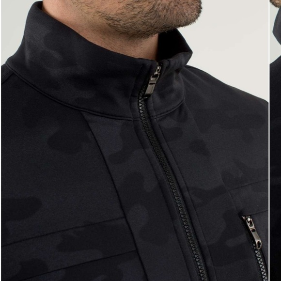 lululemon Men’s Post Gravity Jacket Lay Low Camo Emboss Black - Picture 4 of 16